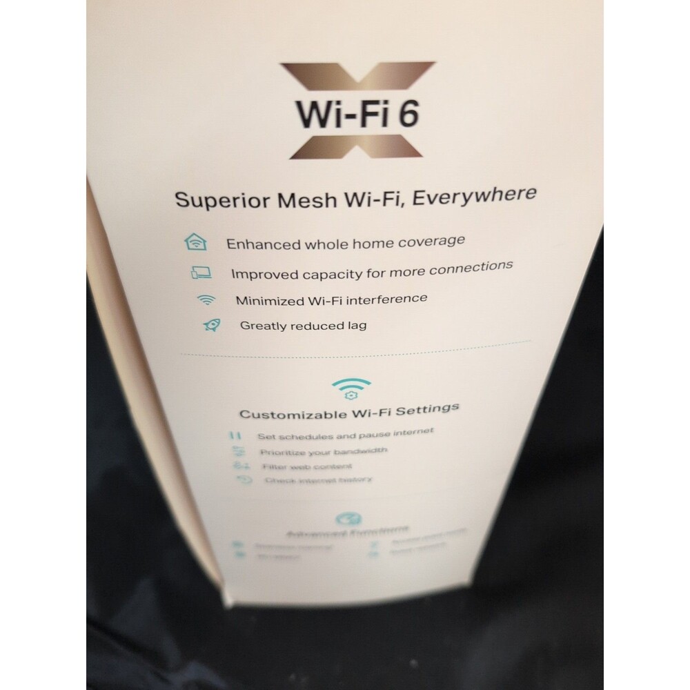 TP-Link Wi-Fi 6 AX3000 Mesh Router System | Deco W6000(2-pack) Opened Box - Picture 4 of 6